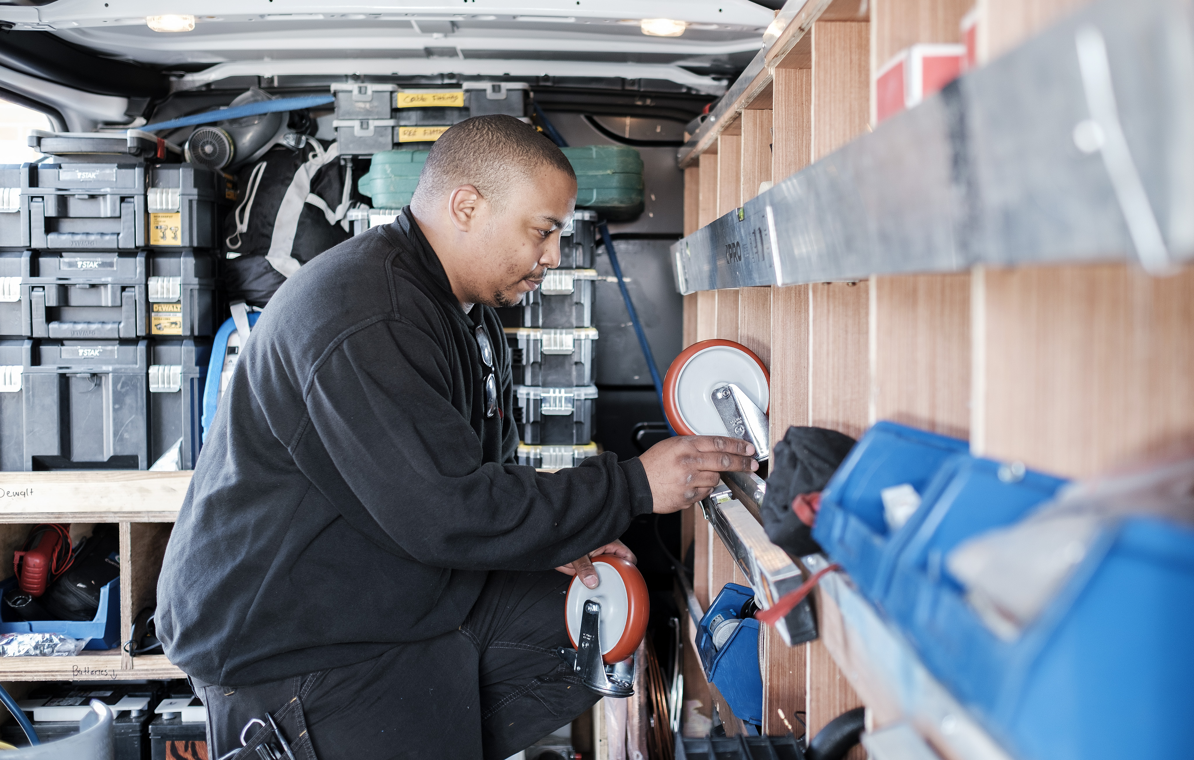 Servicing van restock