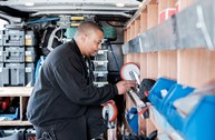 Servicing van restock