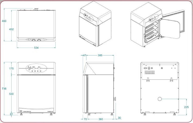 P50 external dimensions